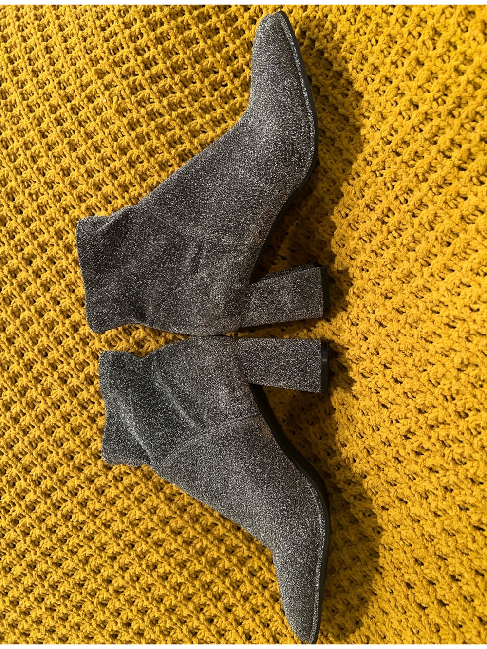 Marc Fisher Glitter Ankle Boots US 8M Excellent Condition